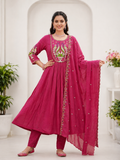 Women’s Embroidered 3-Piece Suit Set | Mall Chanderi